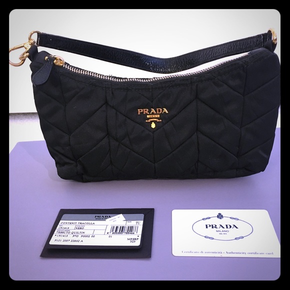 Prada Handbags - AUTHENTIC Prada Quilted Tessuto Handbag